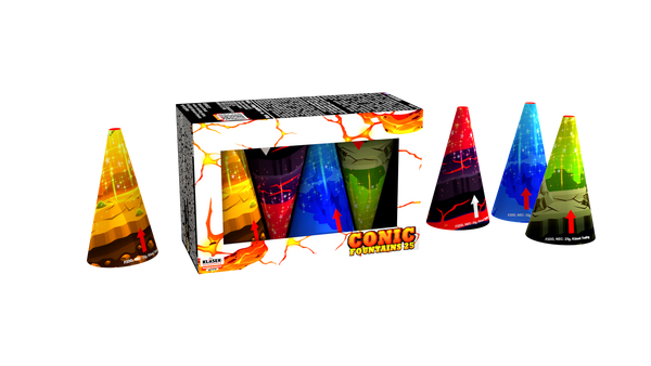 Conic fonteinen 25 mix- verpakking